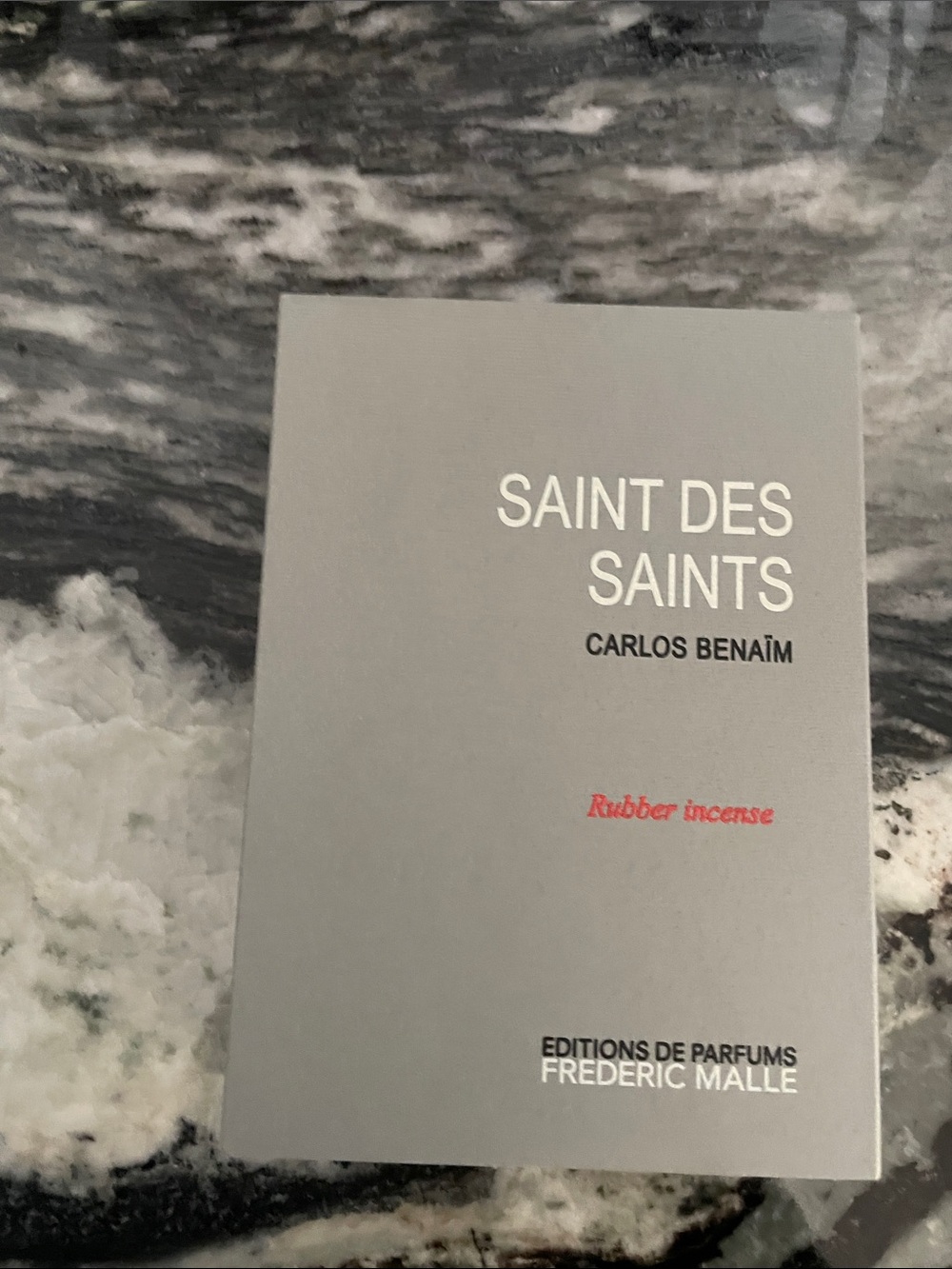 Frederic Malle Saint des Saints rubber incense